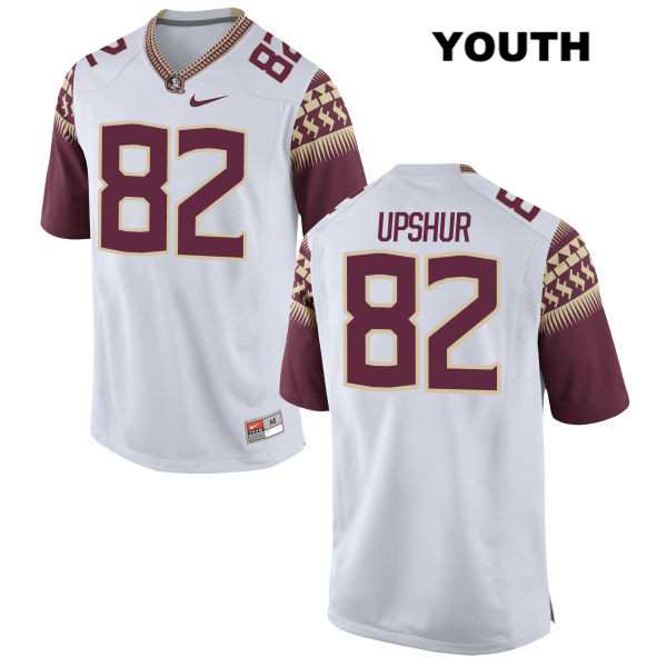 Youth NCAA Nike Florida State Seminoles #82 Naseir Upshur College White Stitched Authentic Football Jersey MKP5269ER